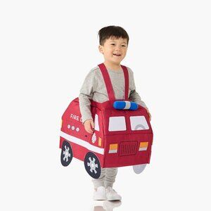 NWT POTTERY BARN KIDS | Light-Up Firetruck Costume with Sound Halloween | Sz. 3T